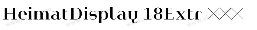 HeimatDisplay 18Extr字体转换